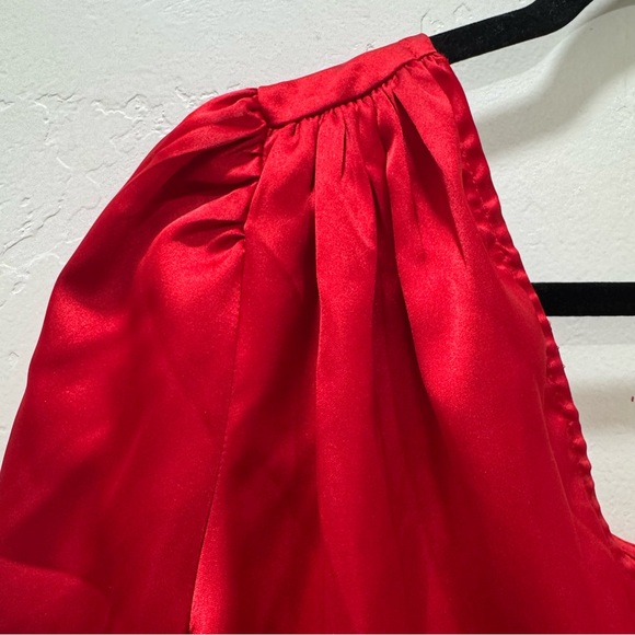 NWT Hello Molly Secret To Tell Satin Midi Dress Red Valentine Cutout Women's 2 - Picture 8 of 16